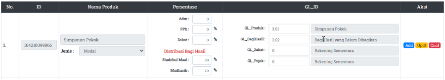 Setup Pinjaman